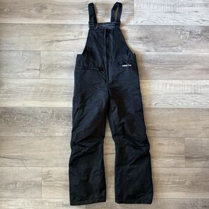 Arctix Youth Bib Overall Black Insulated Ski Pants Sz Medium Snowboarding